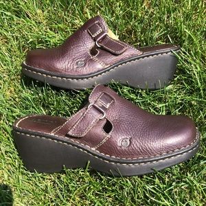 New Born leather wedges/ mules, fits 7-7.5